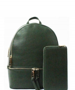 New Fashion Backpack with Wallet LP1062W OLIVE
